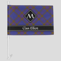 Clan Elliot Modern Tartan Car Flag