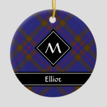 Clan Elliot Modern Tartan Ceramic Ornament