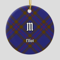 Clan Elliot Modern Tartan Ceramic Ornament