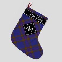 Clan Elliot Modern Tartan Christmas Stocking