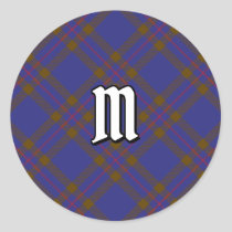 Clan Elliot Modern Tartan Classic Round Sticker