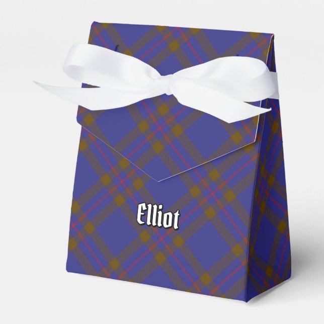 Clan Elliot Modern Tartan Favor Box (Front Side)