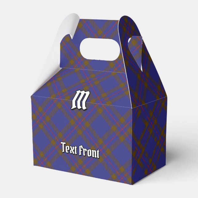 Clan Elliot Modern Tartan Favor Box (Front Side)