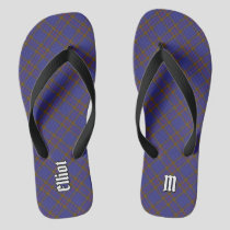 Clan Elliot Modern Tartan Flip Flops