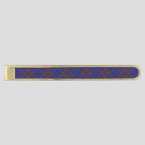 Clan Elliot Modern Tartan Gold Finish Tie Bar