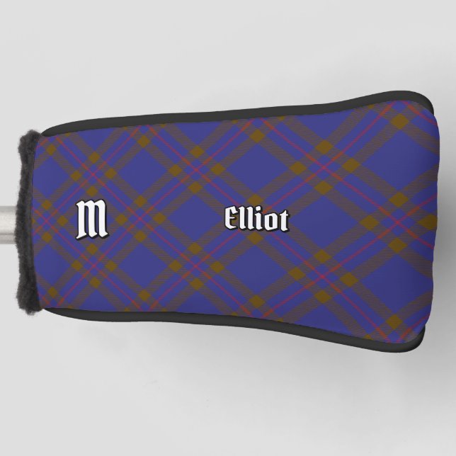 Clan Elliot Modern Tartan Golf Head Cover (Front)