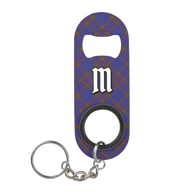 Clan Elliot Modern Tartan Keychain Bottle Opener (Front)