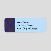 Clan Elliot Modern Tartan Label
