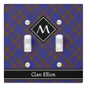 Clan Elliot Modern Tartan Light Switch Cover