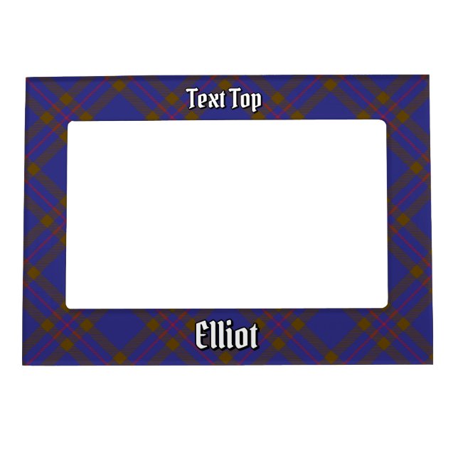Clan Elliot Modern Tartan Magnetic Frame (Front)