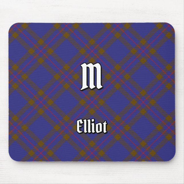 Clan Elliot Modern Tartan Mouse Pad (Front)