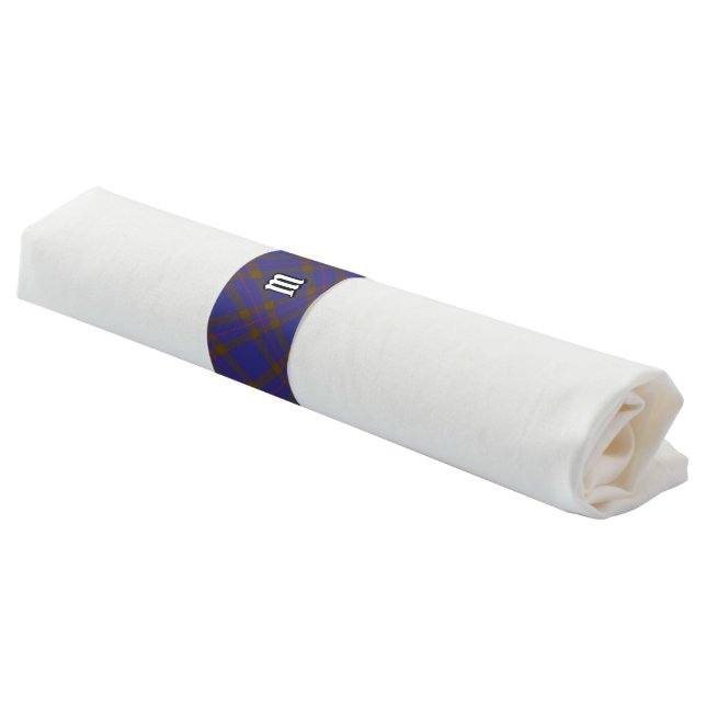 Clan Elliot Modern Tartan Napkin Bands (Angled)