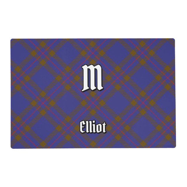 Clan Elliot Modern Tartan Placemat (Front)