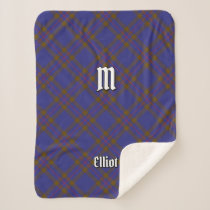 Clan Elliot Modern Tartan Sherpa Blanket