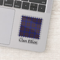 Clan Elliot Modern Tartan Sticker