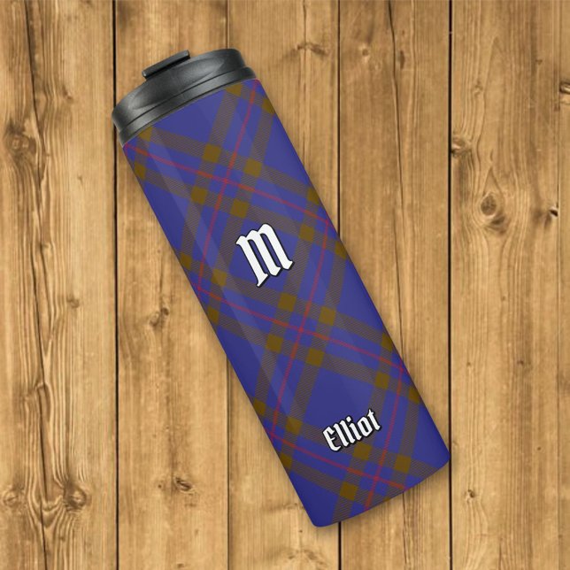 Clan Elliot Modern Tartan Thermal Tumbler (Creator Uploaded)