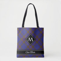 Clan Elliot Modern Tartan Tote Bag