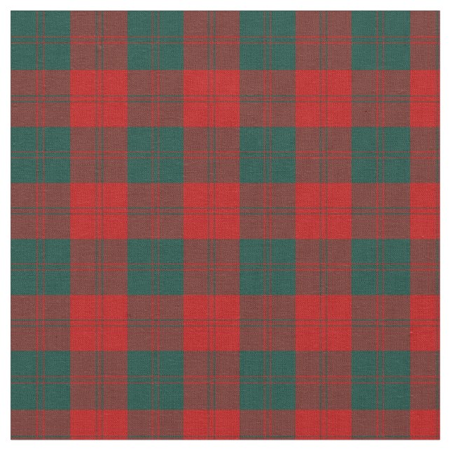 Clan Erskine Tartan Fabric (Close Up)