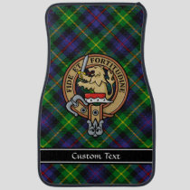 Clan Farquharson Crest over Tartan Car Floor Mat