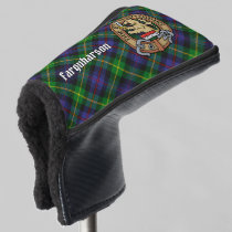 Clan Farquharson Crest over Tartan Golf Head Cover