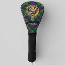 Clan Farquharson Crest over Tartan Golf Head Cover