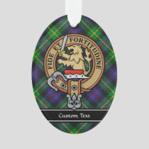 Clan Farquharson Crest over Tartan Ornament