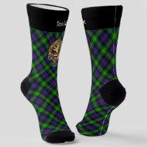 Clan Farquharson Crest over Tartan Socks