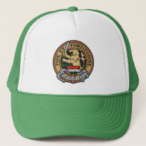 Clan Farquharson Crest over Tartan Trucker Hat