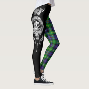 Clan Farquharson Crest & Tartan Leggings