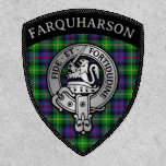Clan Farquharson Crest &amp; Tartan Shield Patch
