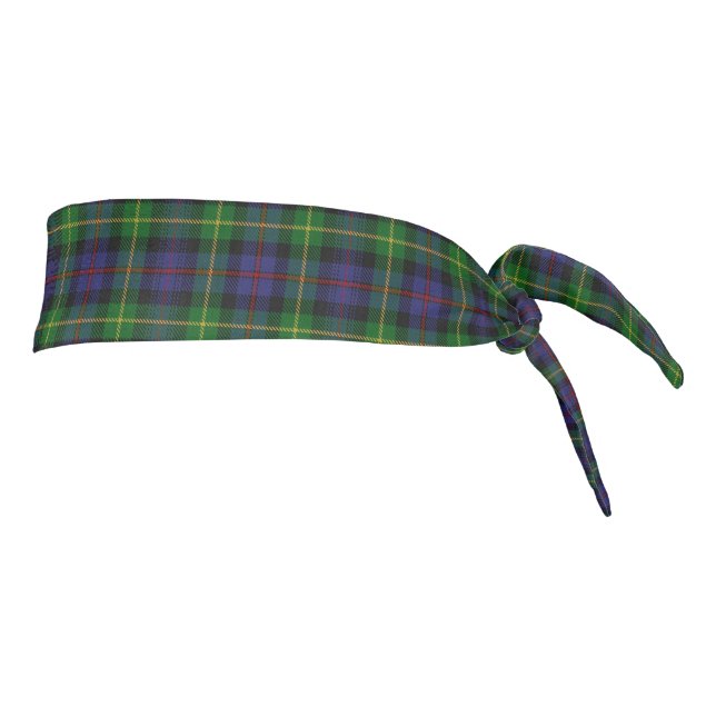 Clan Farquharson Scottish Accent Tartan Tie Headband (Rotate 90)