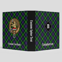 Clan Farquharson Tartan 3 Ring Binder