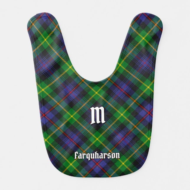 Clan Farquharson Tartan Baby Bib (Front)
