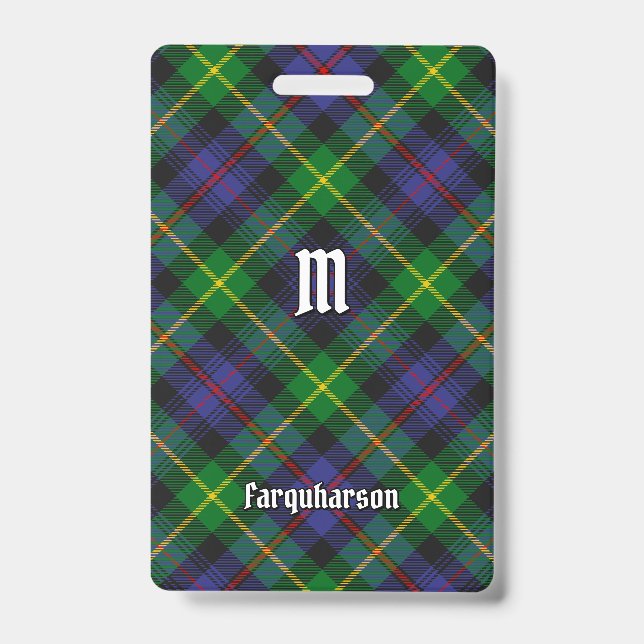 Clan Farquharson Tartan Badge (Front)