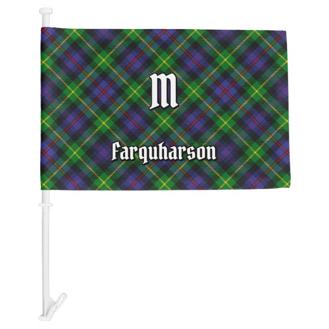 Clan Farquharson Tartan Car Flag (Front)