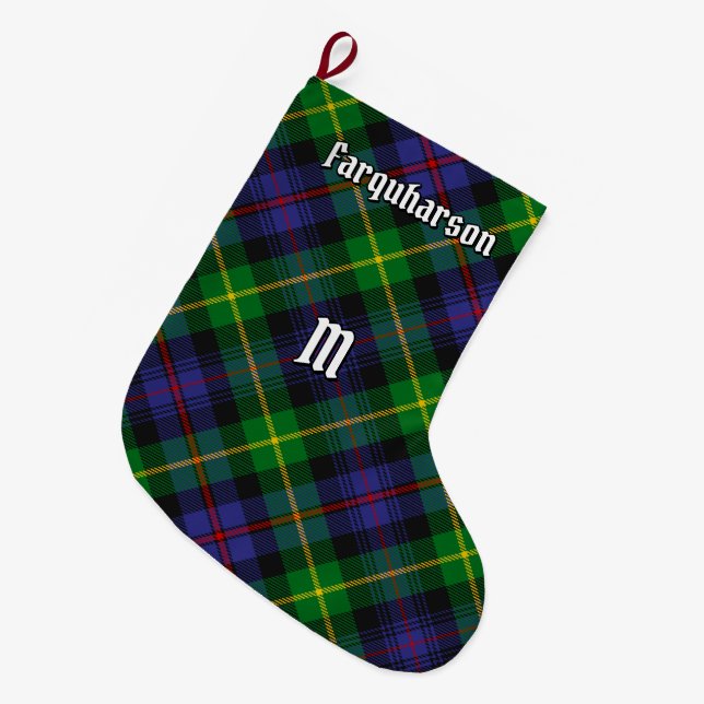 Clan Farquharson Tartan Christmas Stocking (Front (Hanging))