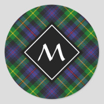Clan Farquharson Tartan Classic Round Sticker