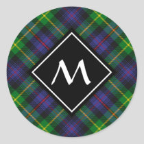 Clan Farquharson Tartan Classic Round Sticker