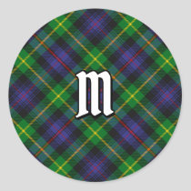 Clan Farquharson Tartan Classic Round Sticker