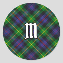 Clan Farquharson Tartan Classic Round Sticker