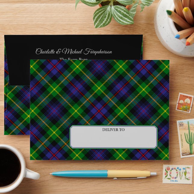 Clan Farquharson Tartan Envelope (Desk)