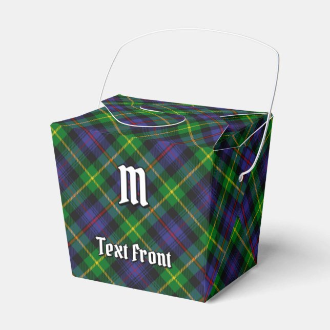 Clan Farquharson Tartan Favor Box (Front Side)
