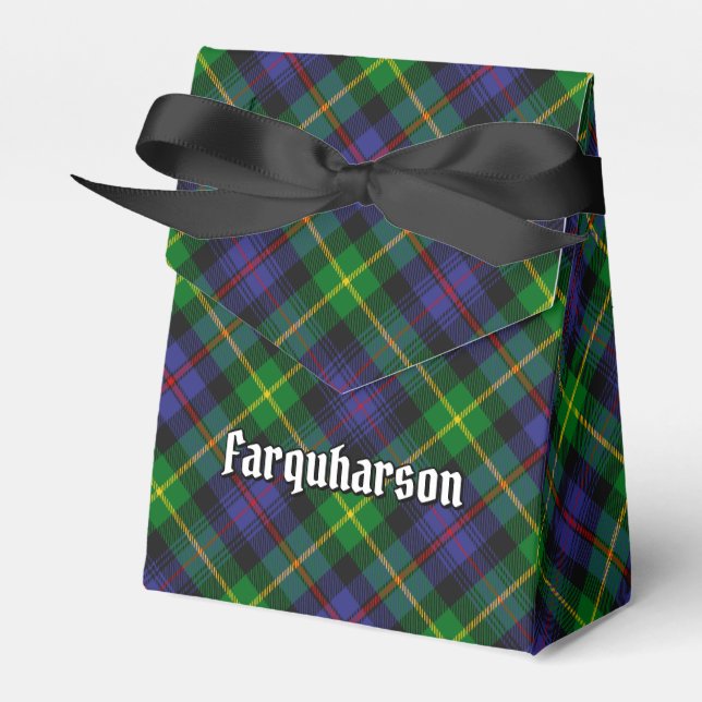 Clan Farquharson Tartan Favor Box (Front Side)