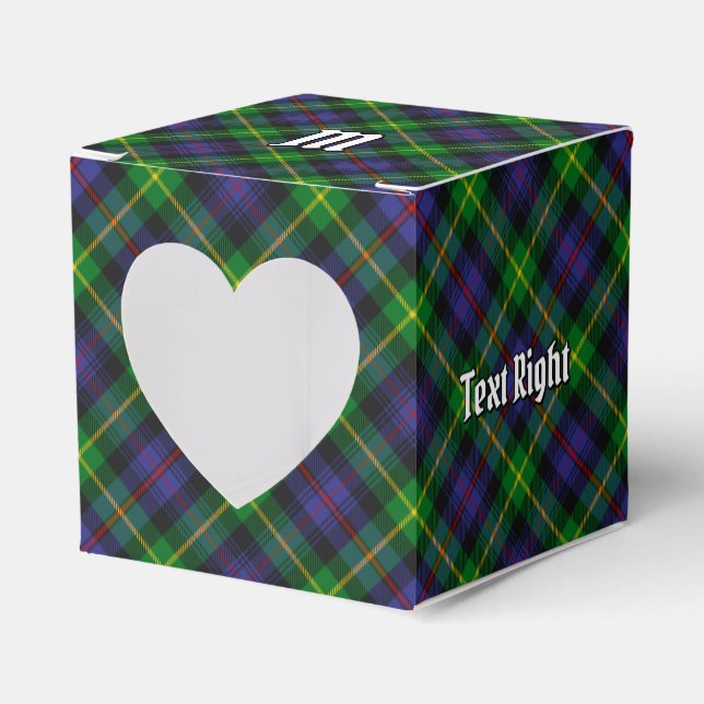 Clan Farquharson Tartan Favor Box (Front Side)
