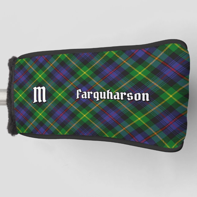 Clan Farquharson Tartan Golf Head Cover (Front)
