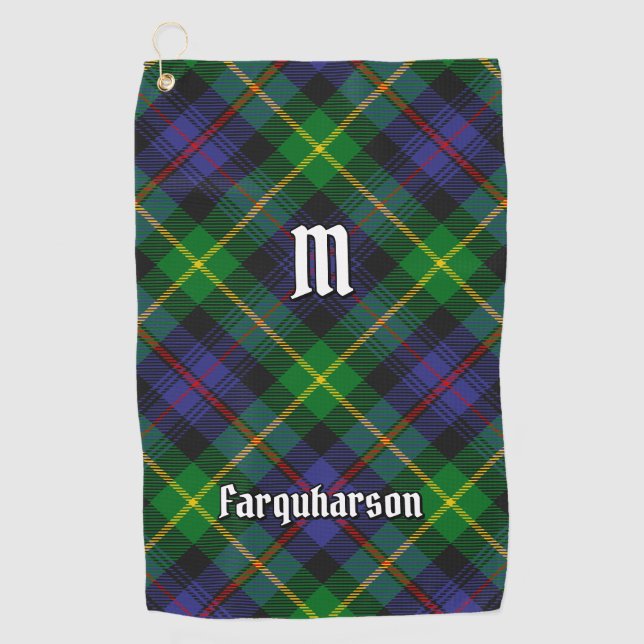 Clan Farquharson Tartan Golf Towel (Front)