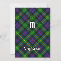 Clan Farquharson Tartan Invitation