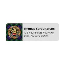 Clan Farquharson Tartan Label