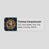 Clan Farquharson Tartan Label