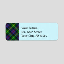 Clan Farquharson Tartan Label